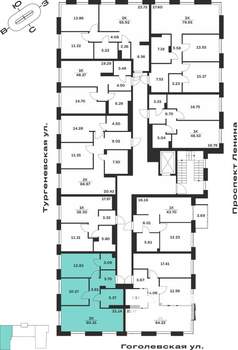 2-к квартира, вторичка, 60м2, 1/7 этаж
