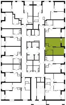 1-к квартира, вторичка, 40м2, 6/25 этаж