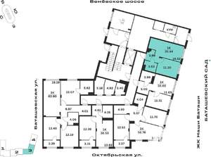 1-к квартира, вторичка, 35м2, 1/15 этаж