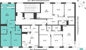2-к квартира, вторичка, 63м2, 4/4 этаж