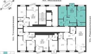 2-к квартира, вторичка, 63м2, 6/24 этаж