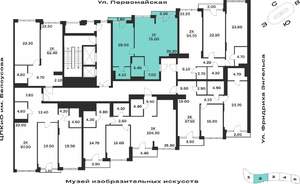 1-к квартира, вторичка, 75м2, 7/9 этаж