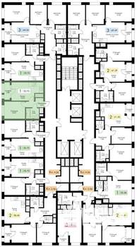 1-к квартира, вторичка, 34м2, 16/25 этаж