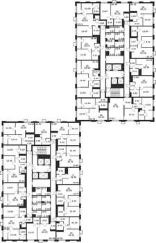 2-к квартира, строящийся дом, 61м2, 3/25 этаж