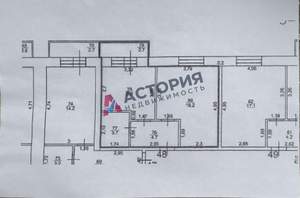 1-к квартира, вторичка, 34м2, 3/3 этаж