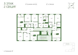2-к квартира, вторичка, 64м2, 3/4 этаж