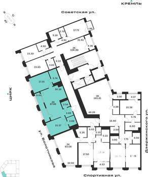 2-к квартира, вторичка, 88м2, 4/10 этаж
