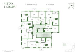 2-к квартира, вторичка, 71м2, 4/4 этаж