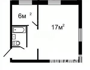 1-к квартира, вторичка, 31м2, 1/5 этаж