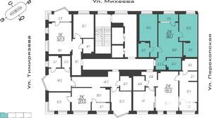 2-к квартира, вторичка, 70м2, 13/24 этаж