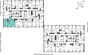 2-к квартира, вторичка, 60м2, 19/25 этаж