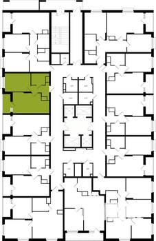 1-к квартира, вторичка, 40м2, 2/25 этаж
