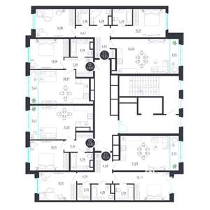 1-к квартира, строящийся дом, 49м2, 8/8 этаж