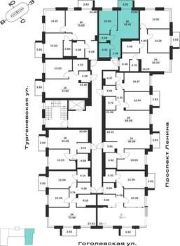 1-к квартира, вторичка, 43м2, 2/7 этаж