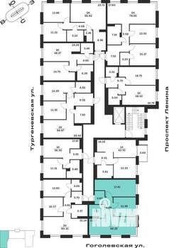 2-к квартира, вторичка, 64м2, 1/7 этаж