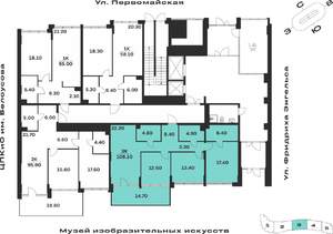 3-к квартира, вторичка, 108м2, 1/9 этаж