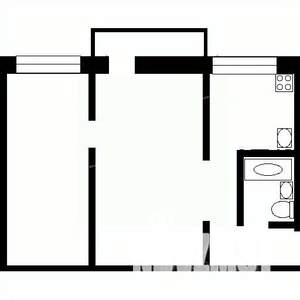 2-к квартира, вторичка, 46м2, 5/5 этаж