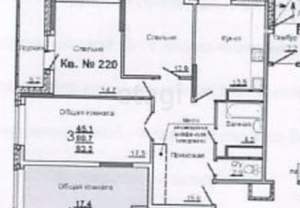 2-к квартира, вторичка, 81м2, 2/22 этаж