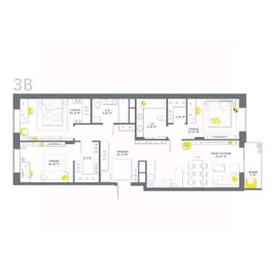 3-к квартира, вторичка, 102м2, 10/17 этаж