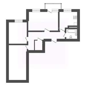 3-к квартира, вторичка, 74м2, 4/5 этаж