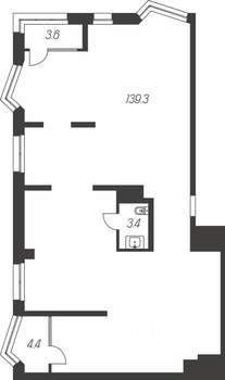 4-к квартира, вторичка, 151м2, 24/24 этаж