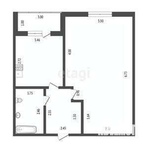 1-к квартира, вторичка, 40м2, 8/13 этаж