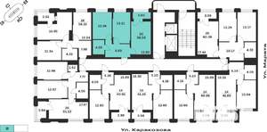 2-к квартира, вторичка, 57м2, 6/15 этаж
