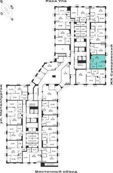 1-к квартира, строящийся дом, 38м2, 1/25 этаж