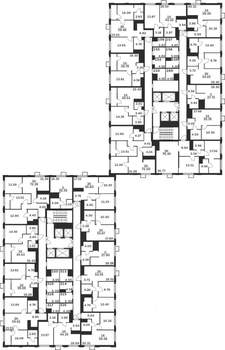 2-к квартира, строящийся дом, 54м2, 20/25 этаж