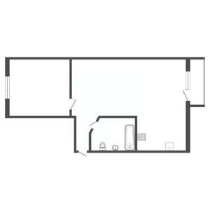 2-к квартира, вторичка, 44м2, 4/5 этаж