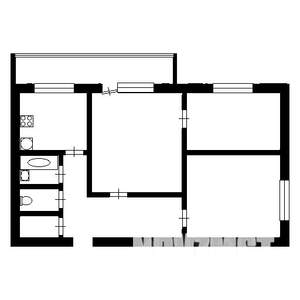 3-к квартира, вторичка, 55м2, 2/5 этаж