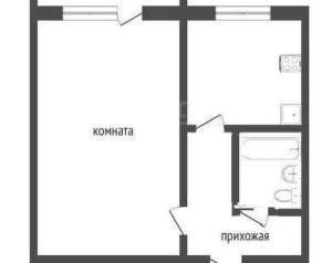 1-к квартира, вторичка, 32м2, 2/5 этаж