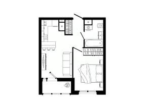 1-к квартира, вторичка, 38м2, 16/25 этаж