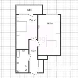 1-к квартира, вторичка, 42м2, 20/22 этаж
