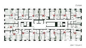 1-к квартира, строящийся дом, 37м2, 2/19 этаж