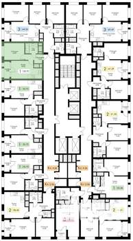 1-к квартира, вторичка, 34м2, 23/25 этаж