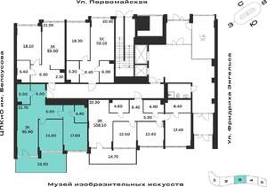 2-к квартира, вторичка, 96м2, 1/9 этаж