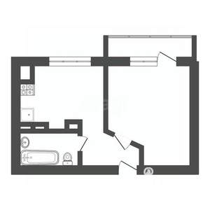 Студия квартира, вторичка, 26м2, 2/5 этаж