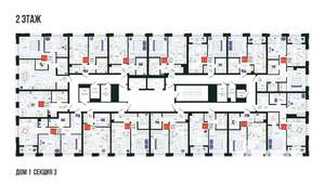 1-к квартира, вторичка, 32м2, 2/19 этаж