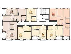 1-к квартира, строящийся дом, 33м2, 5/5 этаж