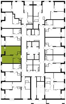 1-к квартира, вторичка, 40м2, 2/25 этаж