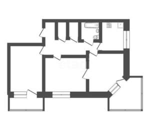 3-к квартира, вторичка, 65м2, 4/5 этаж