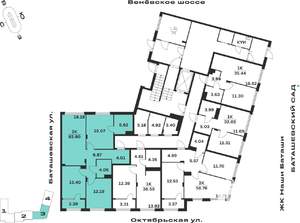 3-к квартира, вторичка, 83м2, 1/15 этаж